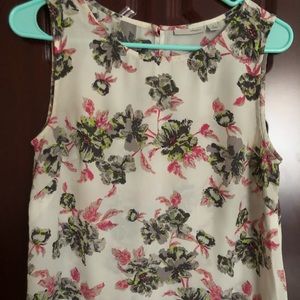 Halogen White Floral Blouse 🌷